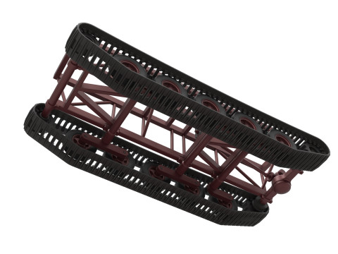 Chassis of Redneck Rave Mud truck on tracks Scale 1 to 25 Modello di stampa 3D