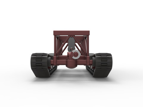 Chassis of Redneck Rave Mud truck on tracks Scale 1 to 25 Modello di stampa 3D