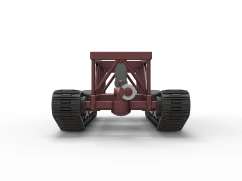 Chassi do caminh&atilde;o Redneck Rave Mud nas pistas Escala 1 a 25 Modelo de Impressão 3D