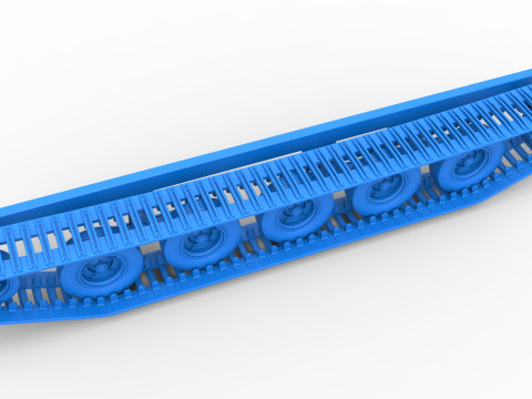 Track of Redneck Rave Mud truck on tracks Scale 1 to 25 3D Baskı Modeli