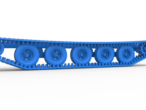 Track of Redneck Rave Mud truck on tracks Scale 1 to 25 3D Baskı Modeli