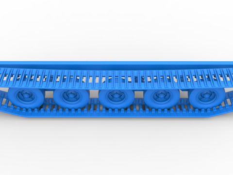 Track of Redneck Rave Mud truck on tracks Scale 1 to 25 3D Baskı Modeli