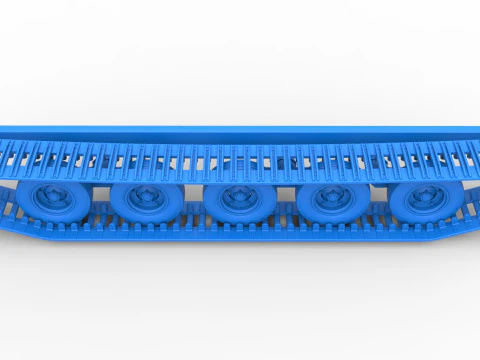Track of Redneck Rave Mud truck on tracks Scale 1 to 25 3D Print Model
