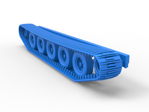 Track of Redneck Rave Mud truck on tracks Scale 1 to 25 3D Baskı Modeli