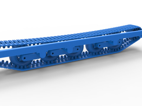 Track of Redneck Rave Mud truck on tracks Scale 1 to 25 3D Baskı Modeli