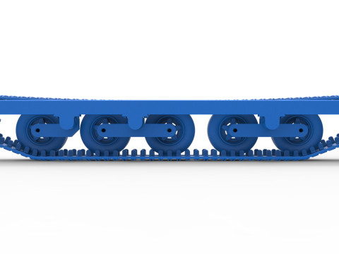 Track of Redneck Rave Mud truck on tracks Scale 1 to 25 3D Baskı Modeli
