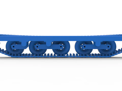 Track of Redneck Rave Mud truck on tracks Scale 1 to 25 3D Print Model