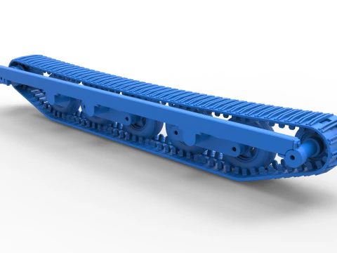 Track of Redneck Rave Mud truck on tracks Scale 1 to 25 3D Print Model