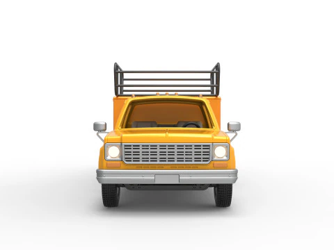 Vintage Transporter truck for Race car Scale 1 to 25 3D Print Model