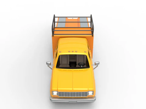 Vintage Transporter truck for Race car Scale 1 to 25 3D Print Model