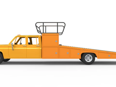 Vintage Transporter truck for Race car Scale 1 to 25 3D Print Model