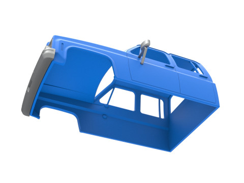 Shell of Vintage Transporter truck Scale 1 to 25 3D Принт Модель