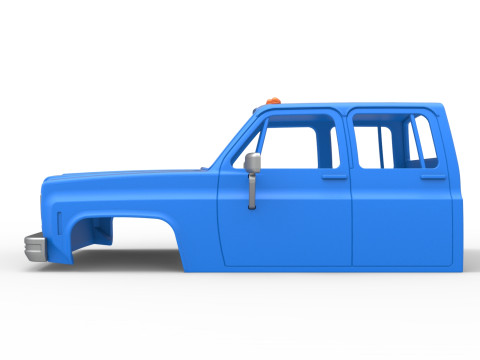 Shell of Vintage Transporter truck Scale 1 to 25 3D Принт Модель