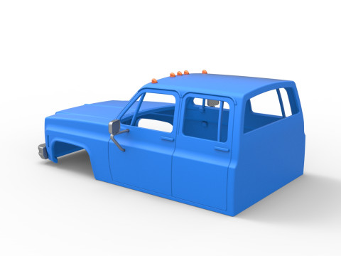 Shell of Vintage Transporter truck Scale 1 to 25 3D Принт Модель