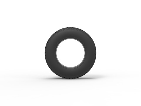 Tire of Pickup Truck Scale 1 to 25 3D 프린트 모델