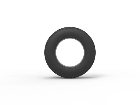 Tire of Pickup Truck Scale 1 to 25 3D Print Model