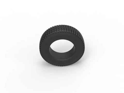Tire of Pickup Truck Scale 1 to 25 3D Print Model