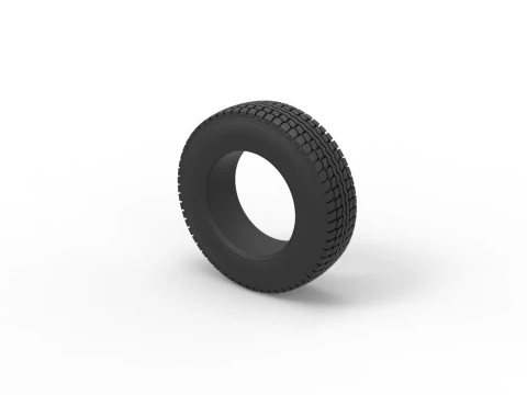 Tire of Pickup Truck Scale 1 to 25 3D Print Model
