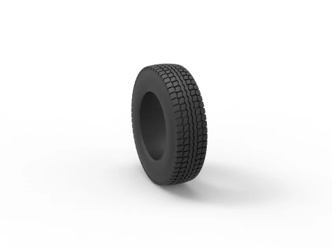 Tire of Pickup Truck Scale 1 to 25 3D Print Model