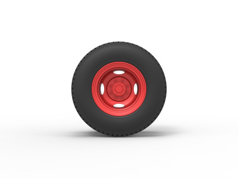 Rear wheel of Pickup Truck Scale 1 to 25 3D Baskı Modeli