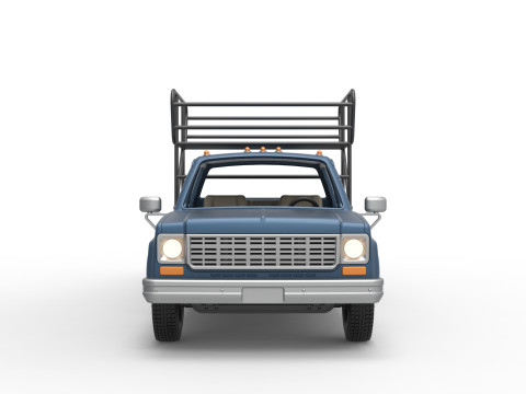 Vintage Transporter truck for Race car Version 2 Scale 1 to 25 3D 프린트 모델