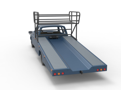 Vintage Transporter truck for Race car Version 2 Scale 1 to 25 3D 프린트 모델