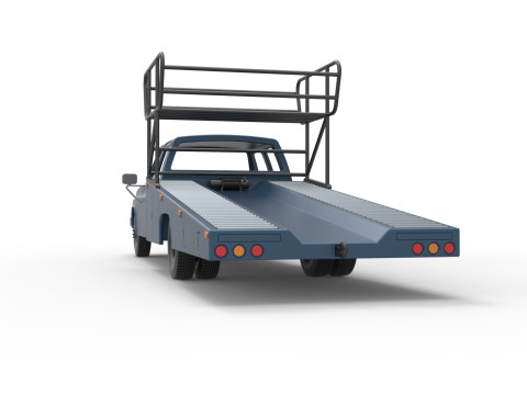 Vintage Transporter truck for Race car Version 2 Scale 1 to 25 3D 프린트 모델