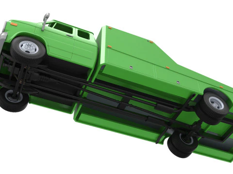 Vintage Transporter truck for Race car Version 3 Scale 1 to 25 3D Print Model