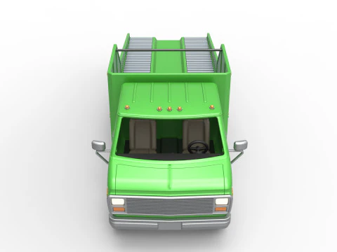 Vintage Transporter truck for Race car Version 3 Scale 1 to 25 3D Print Model