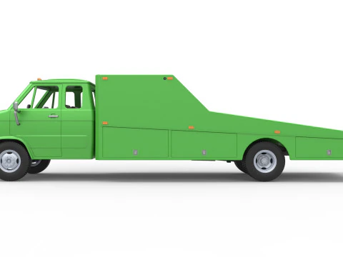 Vintage Transporter truck for Race car Version 3 Scale 1 to 25 3D Print Model