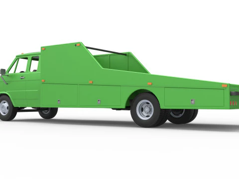 Vintage Transporter truck for Race car Version 3 Scale 1 to 25 3D Print Model