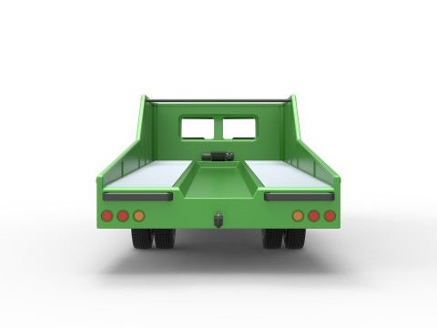 Vintage Transporter truck for Race car Version 3 Scale 1 to 25 3D Принт Модель