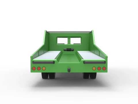 Vintage Transporter truck for Race car Version 3 Scale 1 to 25 3D Print Model