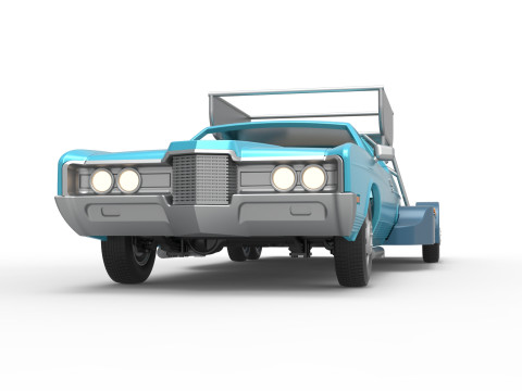 Vintage Transporter truck for Race car Version 4 Scale 1 to 25 3D Baskı Modeli