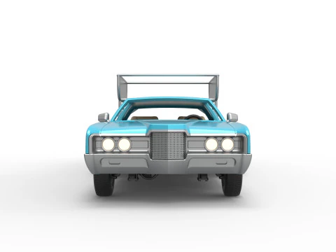 Vintage Transporter truck for Race car Version 4 Scale 1 to 25 3D Print Model
