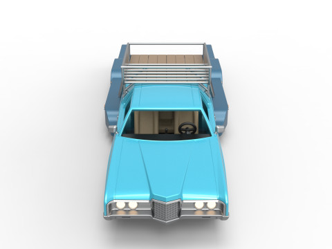 Vintage Transporter truck for Race car Version 4 Scale 1 to 25 3D Baskı Modeli