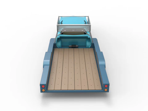 Vintage Transporter truck for Race car Version 4 Scale 1 to 25 3D Print Model
