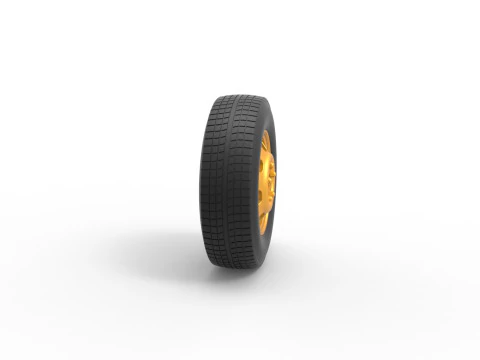 Car wheel 10 Scale 1 to 25 3D Print Model