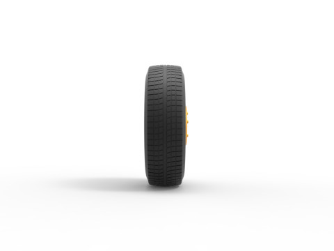 Car wheel 10 Scale 1 to 25 3D प्रिंट मॉडल