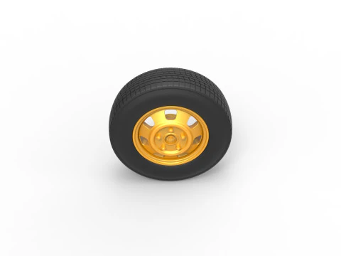 Car wheel 10 Scale 1 to 25 3D Print Model
