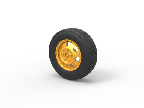 Car wheel 10 Scale 1 to 25 3D प्रिंट मॉडल