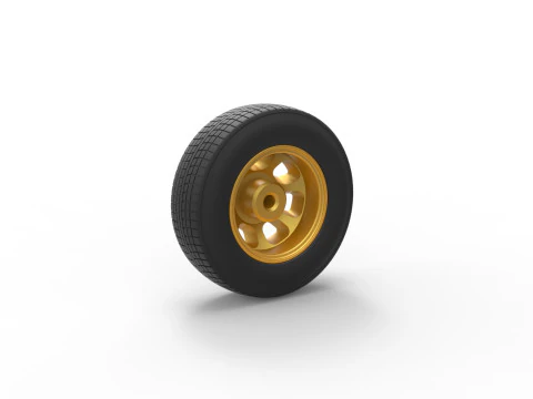 Car wheel 10 Scale 1 to 25 3D Print Model