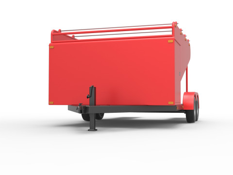 Vintage Open Trailer for Race Car Scale 1 to 25 Modèles 3D en vedette