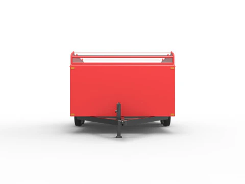 Vintage Open Trailer for Race Car Scale 1 to 25 3D Print Model