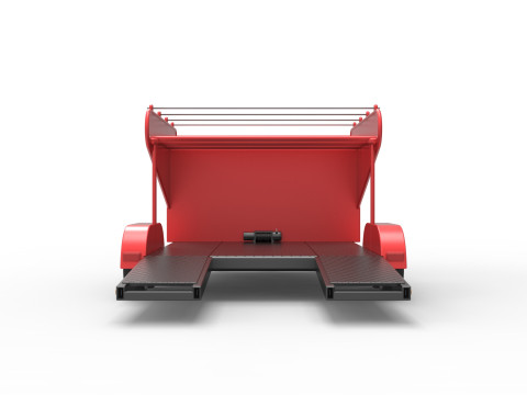 Vintage Open Trailer for Race Car Scale 1 to 25 Modèles 3D en vedette