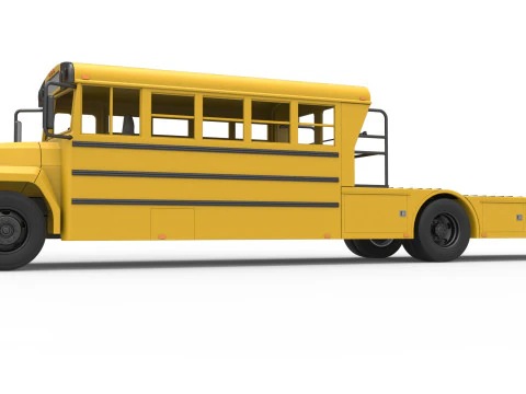 Vintage Transporter truck for Race car Version 5 Scale 1 to 25 3D Print Model