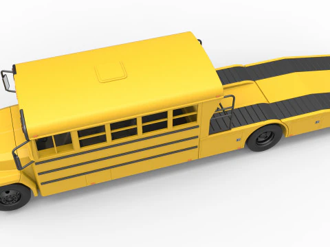 Vintage Transporter truck for Race car Version 5 Scale 1 to 25 3D Print Model