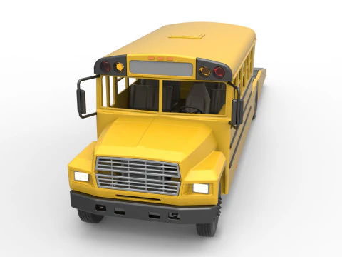 Vintage Transporter truck for Race car Version 5 Scale 1 to 25 3D Print Model