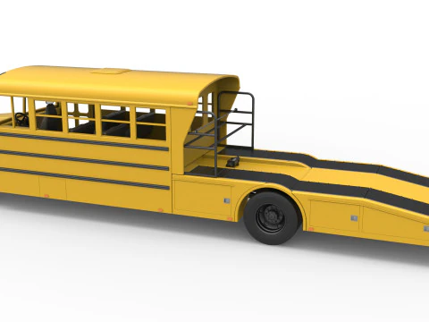 Vintage Transporter truck for Race car Version 5 Scale 1 to 25 3D Print Model