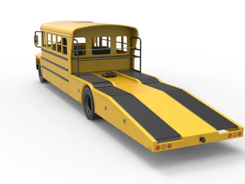 Vintage Transporter truck for Race car Version 5 Scale 1 to 25 3D Print Model